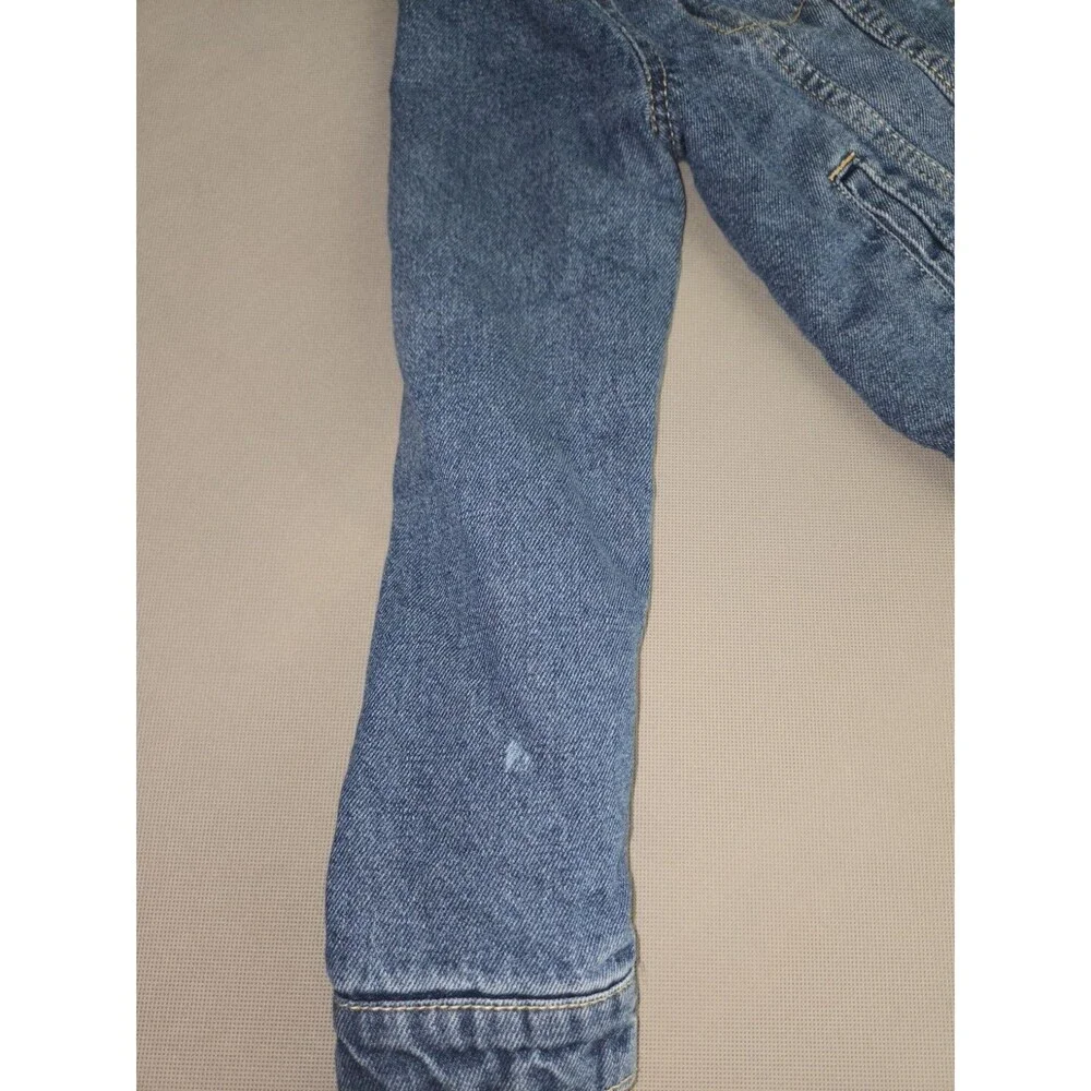 Girls Levi Strauss Denim Jacket With Sherpa Lining Size M 10-12 Years